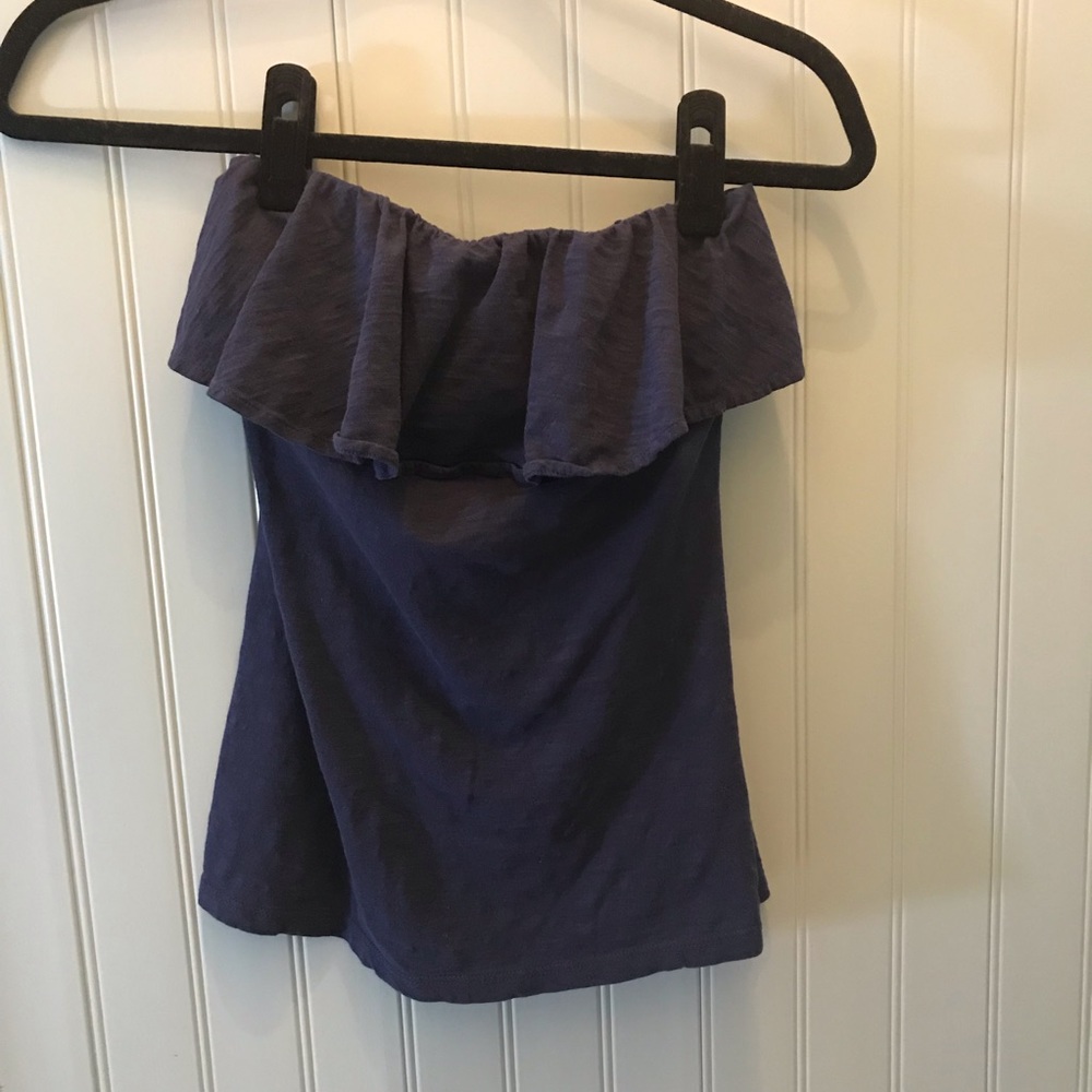 Strapless knit top